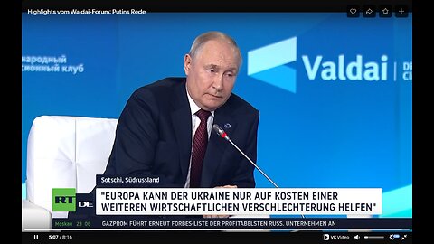 Highlights vom Waldai-Forum: Putins Rede