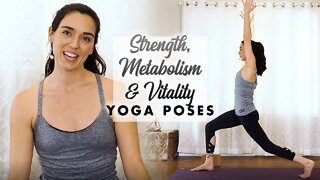 5 Yoga Poses for Strength, Metabolism, & Vitality ♥ Weight Loss, Confidence, Energy Boost | Julia M.