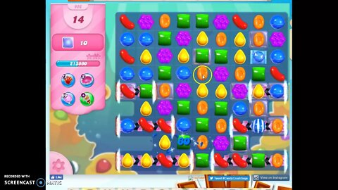 Candy Crush Level 926 Audio Talkthrough, 1 Star 0 Boosters