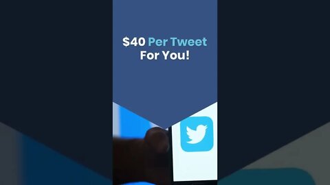 Get Paid $40 For Posting a TWEET | Make Money Online Fast Today | #shorts