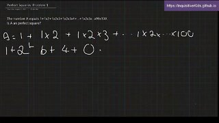 6th Grade Perfect Squares: Problem 1