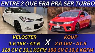 ENTRE 2 CARROS - HYUNDAI VELOSTER X KIA CERATO KOUP - BONS, CONFIÁVEIS, VIZUAL ESPORTIVO E MANCOS