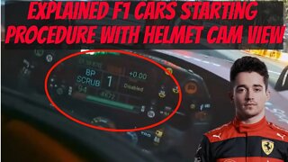 Explained F1 cars starting procedure with helmet cam view