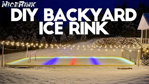 Massive upgrade to our Backyard ICE RINK! 🏒🥅