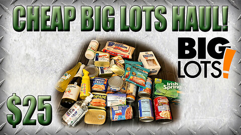 Cheap Big Lots Haul - Liquidation Store Emergency Preparedness Supplies!