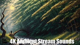 Ambient Nature Stream Sounds | (AI) Audio Reactive Cinematic | Calmness