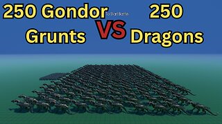 250 Gondor Grunts Versus 250 Dragons || Ultimate Epic Battle Simulator