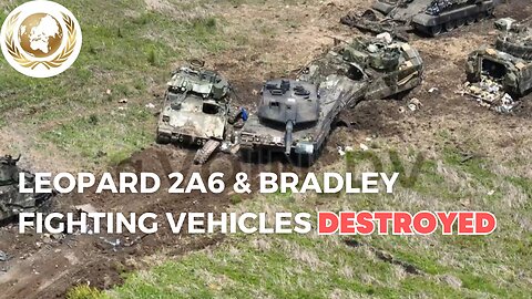UKRAINE DISASTER: Leopard 2A6 + Bradley Fighting Vehicles & BURNING