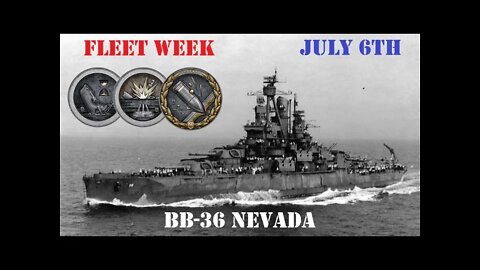 Fleet Week '21: BB-36 Nevada (World of Warships Legends)