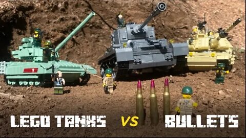 Lego Tanks Vs 155 Howitzer Rounds