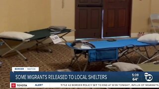 Hundreds of migrants arrive at shelters around San Diego County