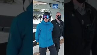 THIS IS CANADA: MAN GETS DETAINED FOR NOT WEARING A MASK OUTSIDE!