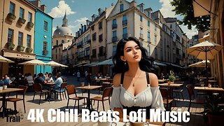 Chill Beats Music - Lofi By The Fireside | (AI) Audio Reactive Cinematic | Outdoor Breeze