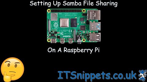 Setting Up A RASPBERRY PI Samba File Share (@youtube, @ytcreators)