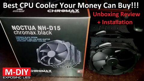 Noctua NH-D15 Chromax Black CPU Cooler (Unboxing Review + Installation & Comparison) [Hindi]
