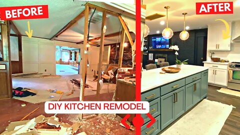 DIY Kitchen Remodel Reveal |The Ultimate Kitchen Reveal | My Fixer Upper House Final Reveal