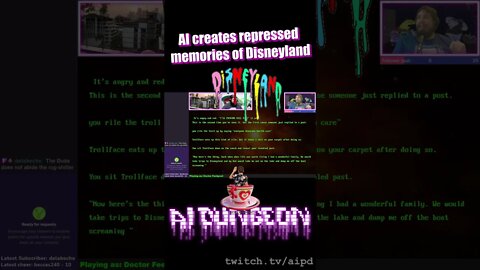 AI creates repressed memories of Disneyland | AI Dungeon | AIPD #Shorts
