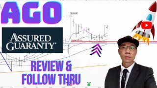 Assured Guaranty $AGO - Following Up On Our Technical Analysis. Did The Chart Go Up? 🚀🚀
