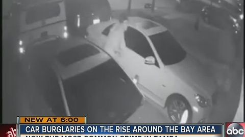Car burglaries on the rise around the Bay area