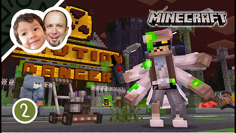 We battle the science BOSS MINECRAFT Zombies PART 2