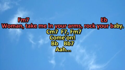 Rock your baby George McCrae karaoke playback amostra com voz cover