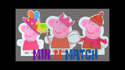 Help Peppa Pig Mix n Match her Outfit Dress Up Pretend Play