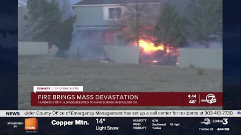Video shows multiple homes catching fire just south of Superior
