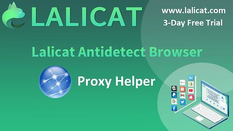 Proxy Helper Chrome Extension Settings on Lalicat Virtual Browser