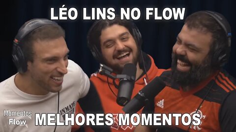 MONARK E IGOR MORR3M DE RIR COM LÉO LINS NO FLOW - MELHORES MOMENTOS | MOMENTOS FLOW