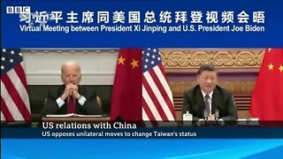 China president xi and us president Biden exchange warnings on Taiwan-BBC news