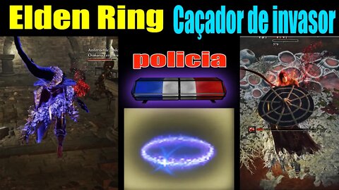 Caçador de invasores Elden Ring PvP anel da cifra azul