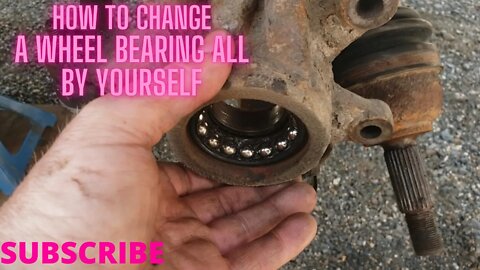 How to replace a wheel bearing for the beginner. #diy #howto #wheelbearing