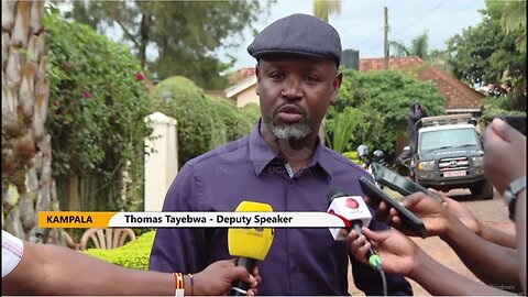 Deputy speaker, Thomas Tayebwa condoles with Aponye family