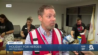 Red Cross sending troops care packages in the form of stockings