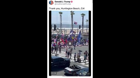 🇺🇸 Trump Truth - Thank You Huntington Beach, California!