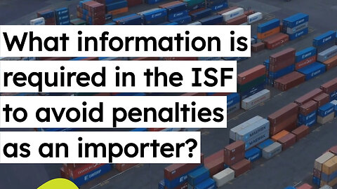 What are the consequences of not including the conveyance name and voyage number in the ISF?