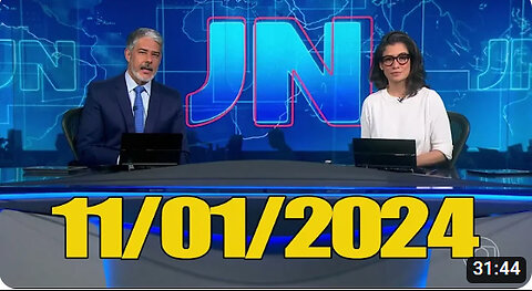 Jornal Nacional 11 01 2024 Quinta Feira Completo