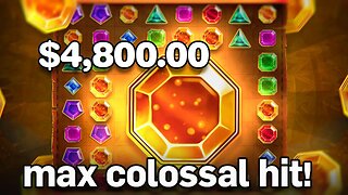 We got a MAX COLOSSAL SYMBOL on GEMS BONANZA!