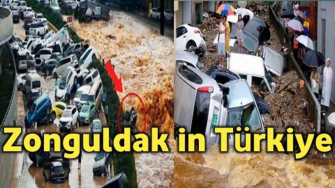 Zonguldak, Türkiye in chaos as storms and winds of 202 km/h destroy boats and houses