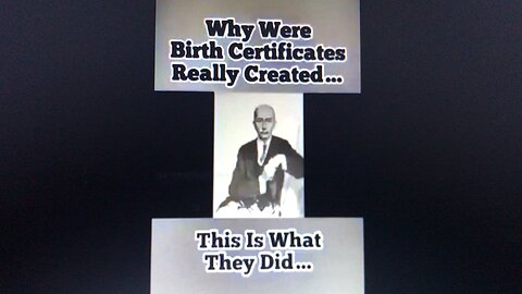 Why were birth certificates created?