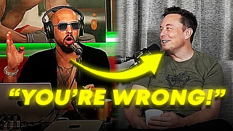 Andrew tate and Elon musk Podcast Warning