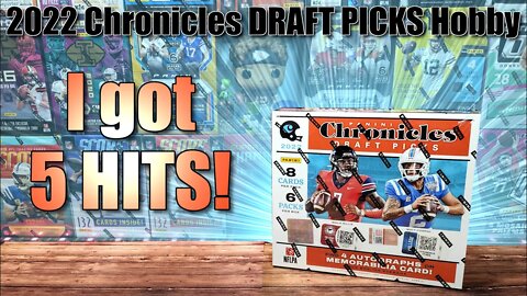 2022 Chronicles Draft Picks Football Hobby Box | 5 HITS - First Look at Licensed 2022 Rookies!