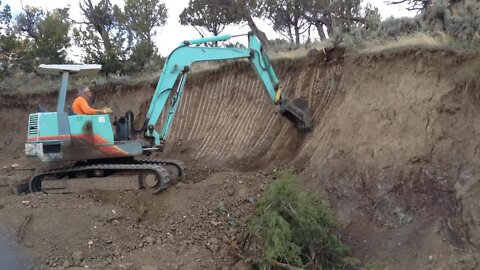 Hillside Excavation with the Yanmar YB 451 Excavator