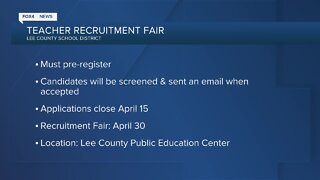 Lee County teacher recruitment fair.