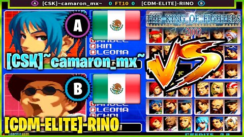 The King of Fighters 2002 ([CSK]~camaron_mx~ Vs. [CDM-ELITE]-RINO) [Mexico Vs. Mexico]