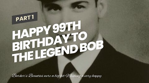 Happy 99th Birthday to the Legend Bob Barker…