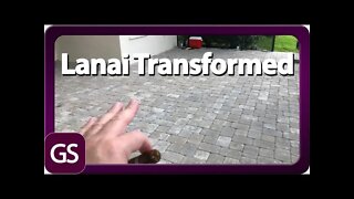 Lanai Paver Install Transformation