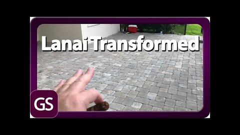 Lanai Paver Install Transformation