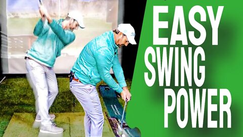 Best Swing For Senior Golfers | Easy POWER LOADING GOLF SWING For Seniors And Infrequent Golfers