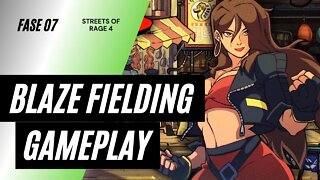 ✅GAMEPLAY STREETS OF RAGE 4 #07 (BLAZE) - Xbox one S - Metrô Elevado - Sem comentários